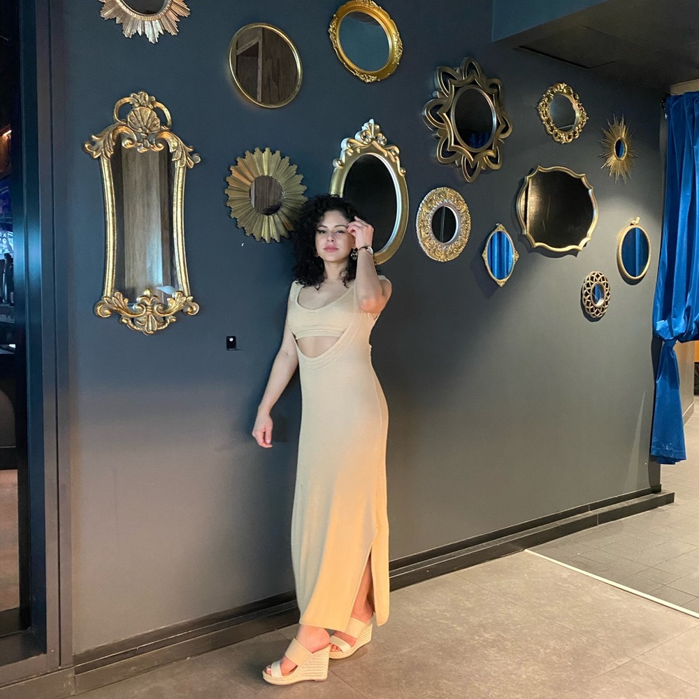 Intimates - Free People long, tan, dress